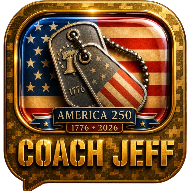 America 250 badge. The 1776 to 2026 edition of the badge.