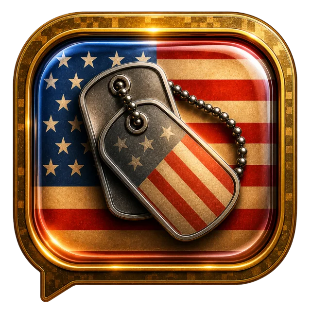 Badge, icon only. No lettering. For small spaces and app-icon style placements.