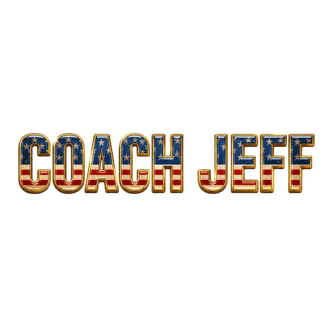 Flag wordmark. The name on its own, in the flag finish. Transparent background.