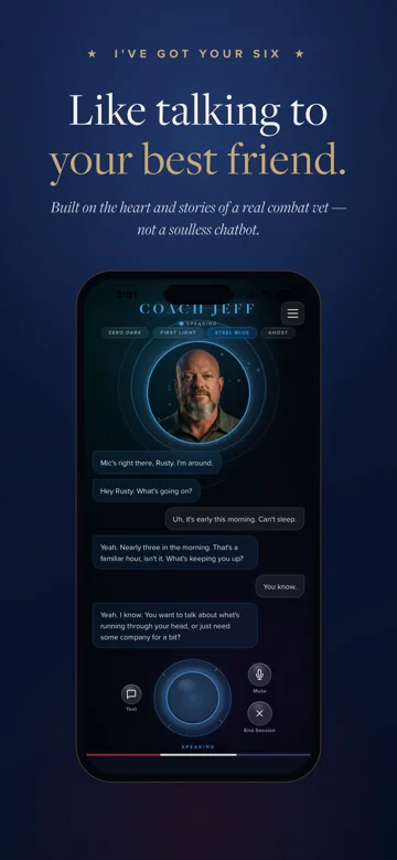 Like talking to your best friend.. A conversation with Coach Jeff.